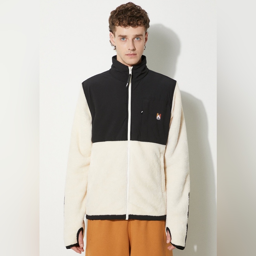 Wood Wood Hannes Zip Through Fleece Jacket Size Medium